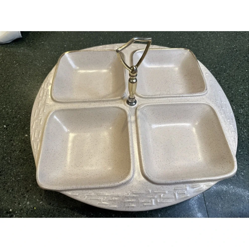 MCM 4 Section Serving Platter From California